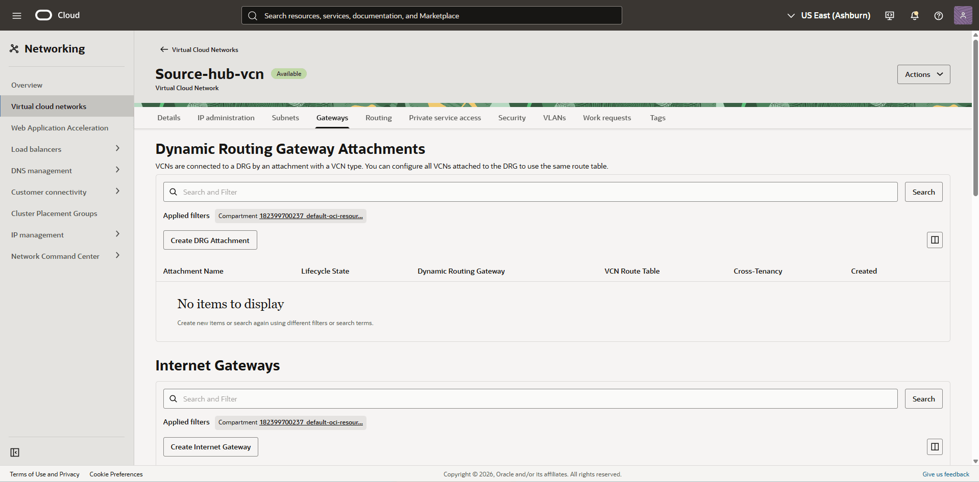 This screenshot shows the required configuration for cross-region restore.