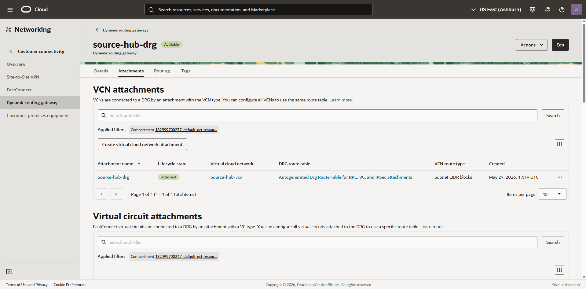 This screenshot shows the required configuration for cross-region restore.