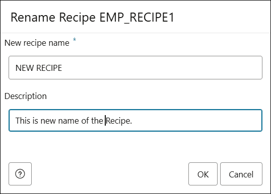 Description of rename-recipe.png follows