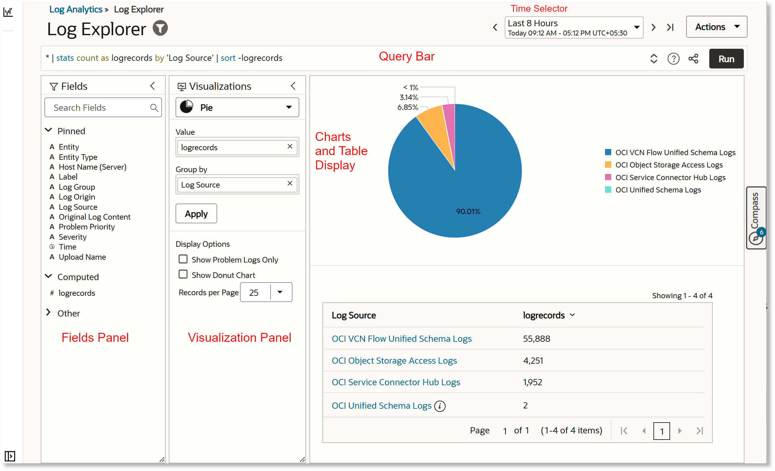 Logging Analytics Log Explorer