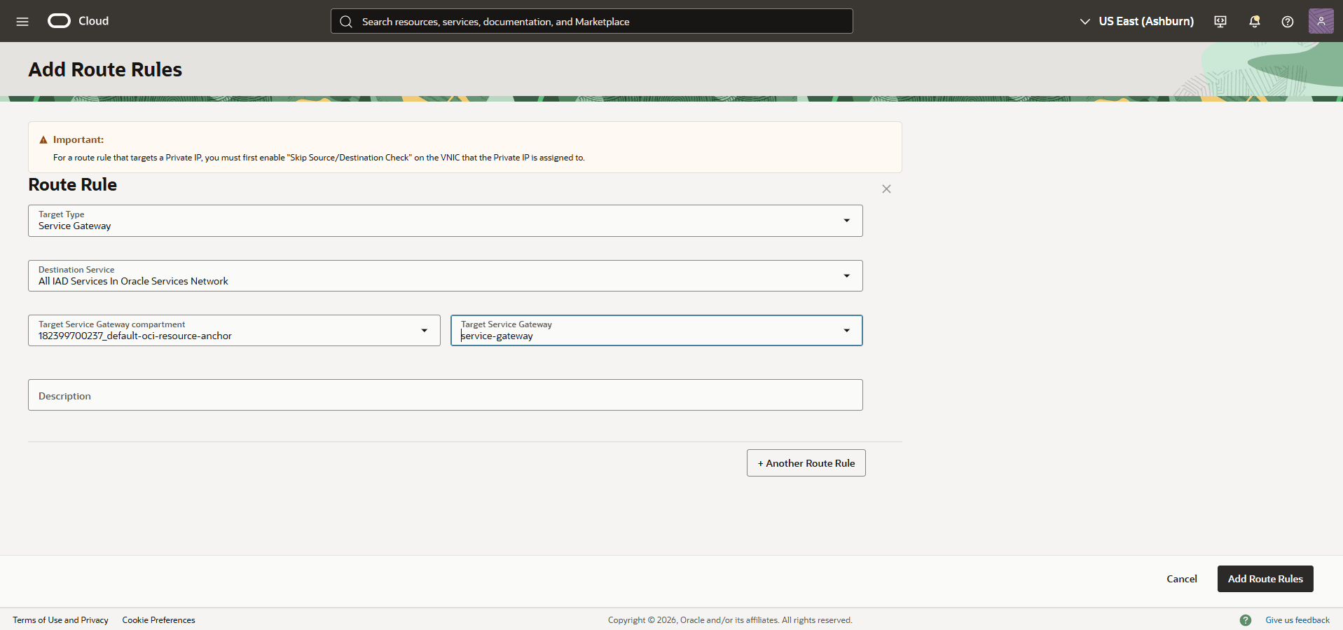 This screenshot shows how to create route rules. This screenshot shows how to create route rules.
