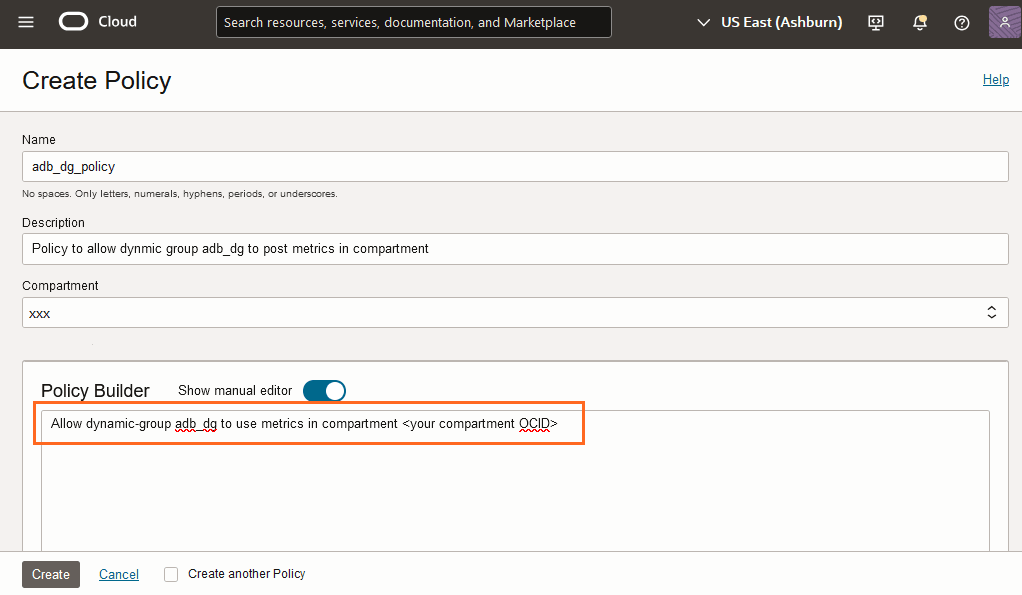 Description of adb_custom_metrics_policy.png follows Description of adb_custom_metrics_policy.png follows